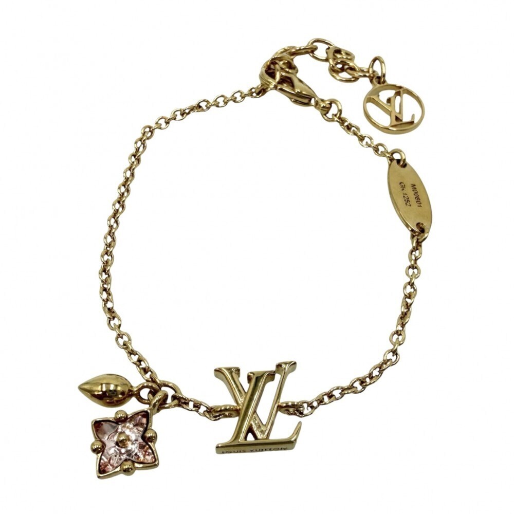 LOUIS VUITTON White Monogram Charm Bracelet
